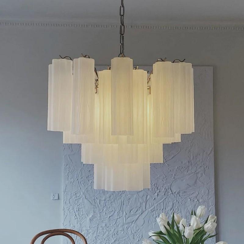 Murino Tube Chandelier  – Matte white