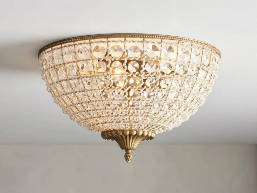 Nathan Crystal Flush Mount