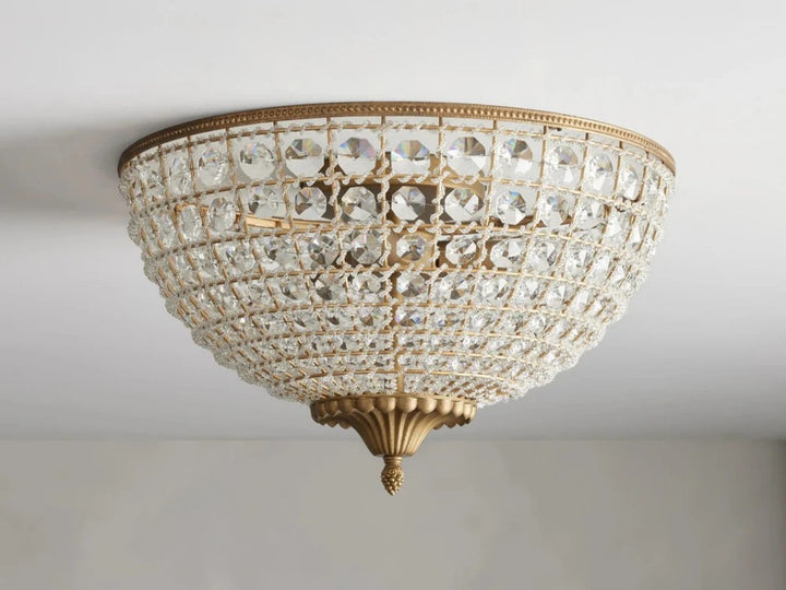 Nathan Crystal Flush Mount