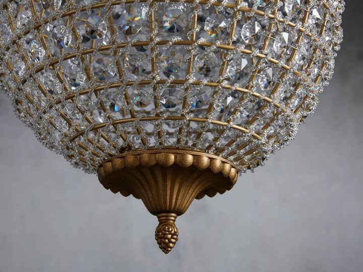 Nathan Crystal Round Chandelier