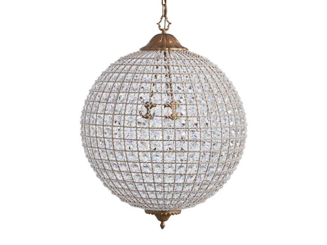 Nathan Crystal Round Chandelier