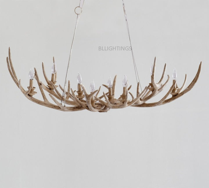 Natural Antler Linear Chandelier 53”