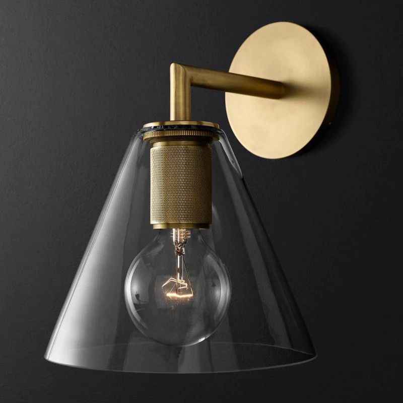 Navier Funnel Shade Bathroom Sconce