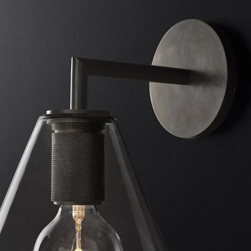 Navier Funnel Shade Bathroom Sconce