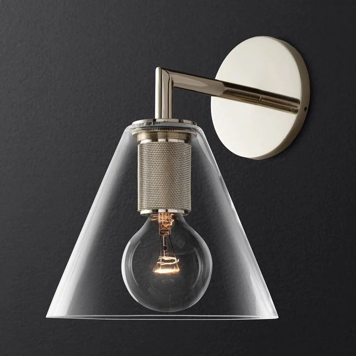 Navier Funnel Shade Bathroom Sconce