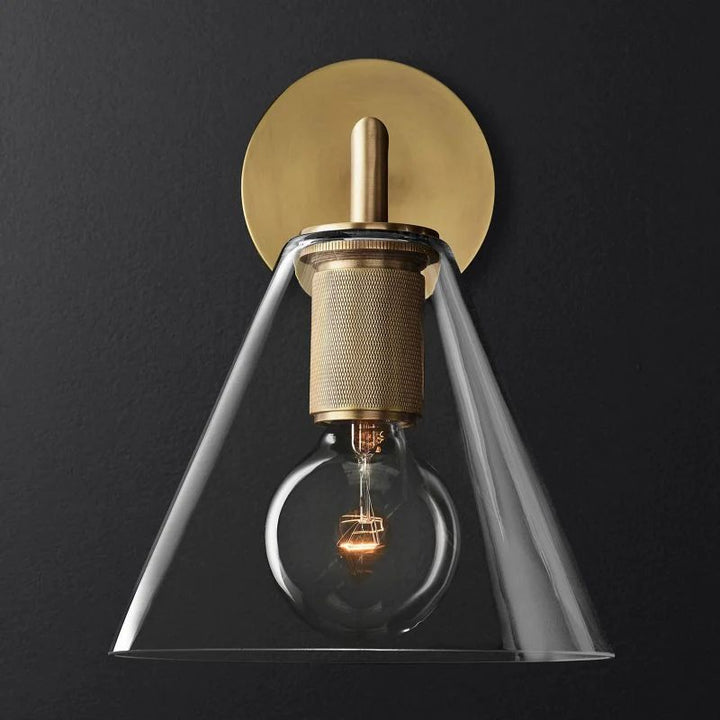 Navier Funnel Shade Bathroom Sconce