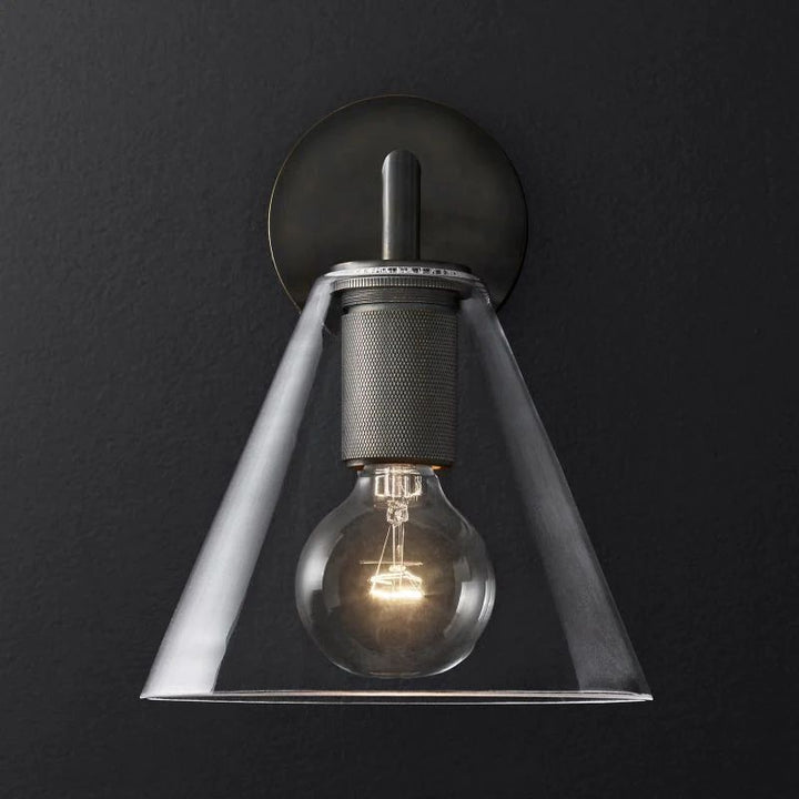 Navier Funnel Shade Bathroom Sconce