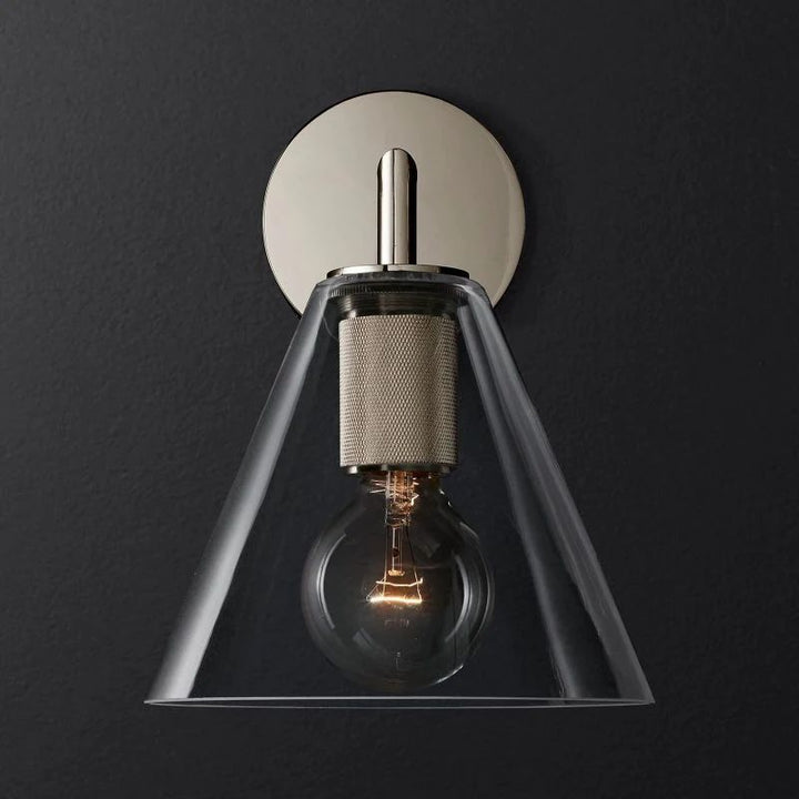 Navier Funnel Shade Bathroom Sconce