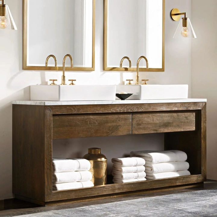 Navier Funnel Shade Bathroom Sconce