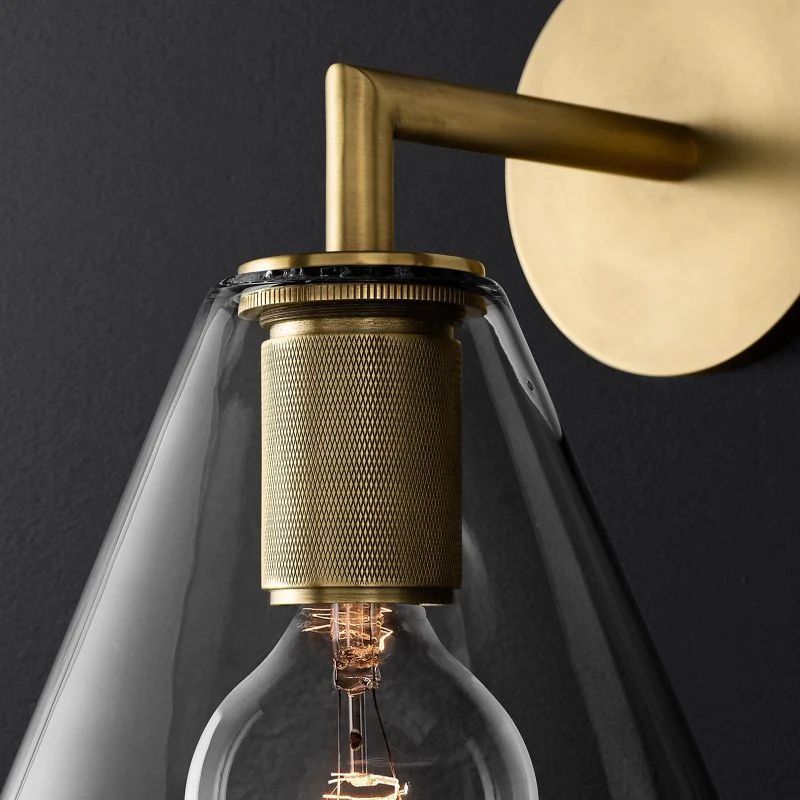 Navier Funnel Shade Bathroom Sconce