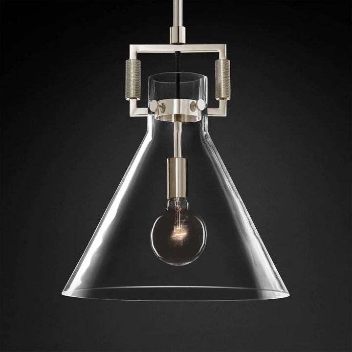 Navier Glass Funnel Island Pendant