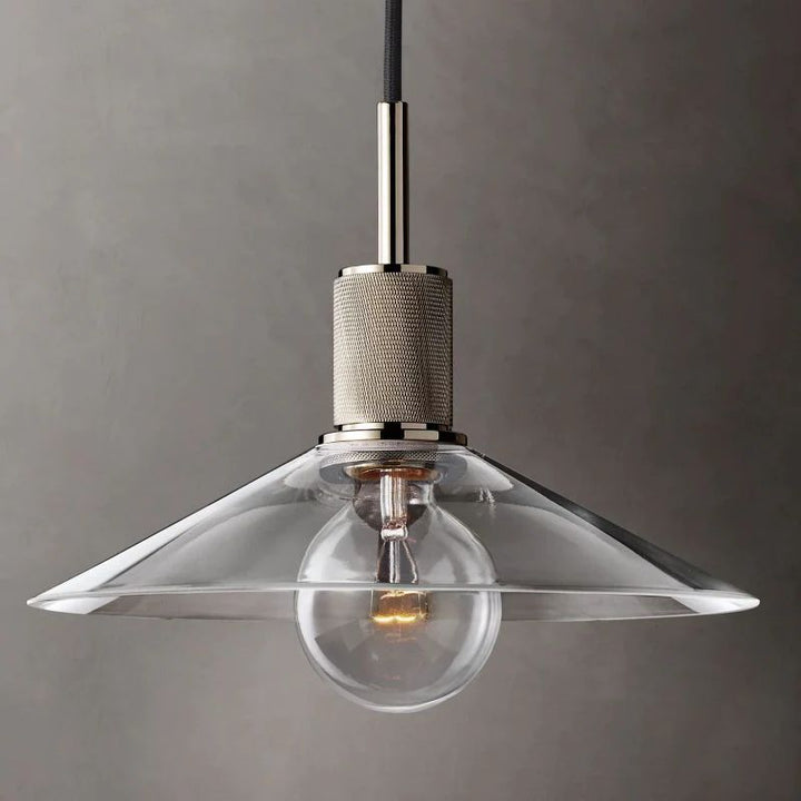 Navier Glass Slope Shade Island Pendant