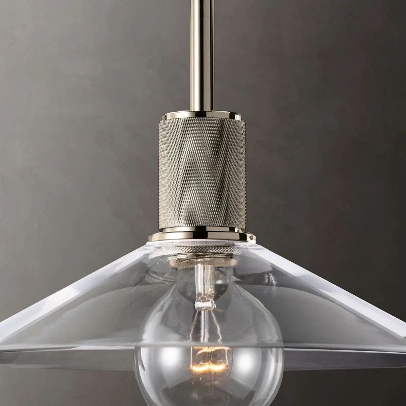 Navier Glass Slope Shade Island Pendant