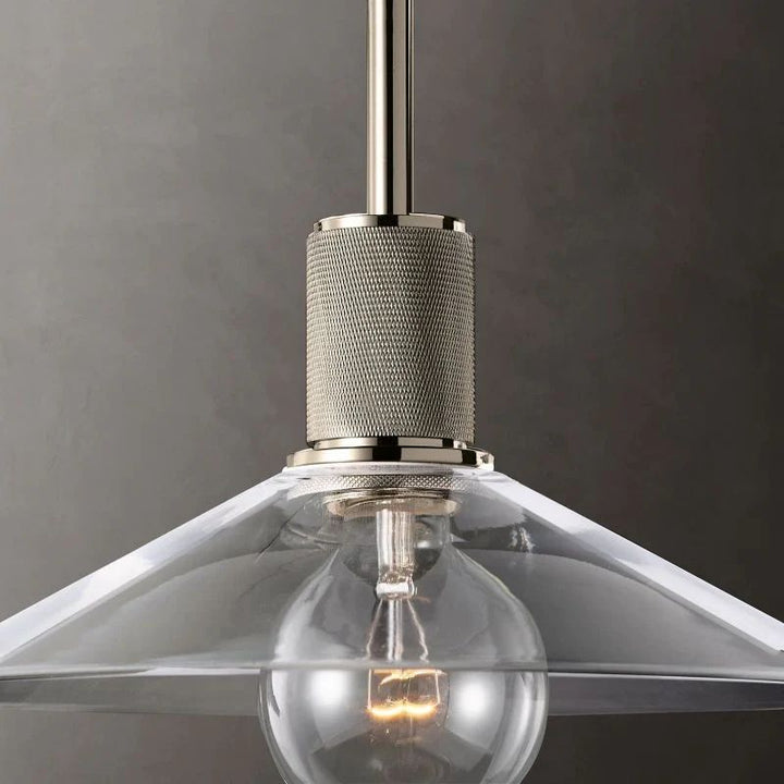 Navier Glass Slope Shade Island Pendant