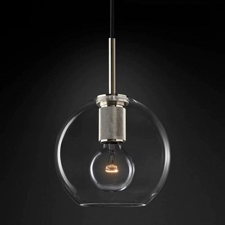 Navier Globe Shade Bedroom Pendant Light 8"
