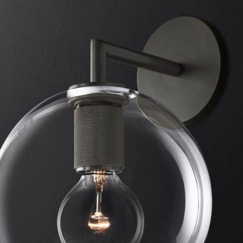 Navier Globe Shade Bedroom Sconce