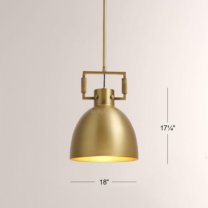 Navier Metal Cloche Pendant