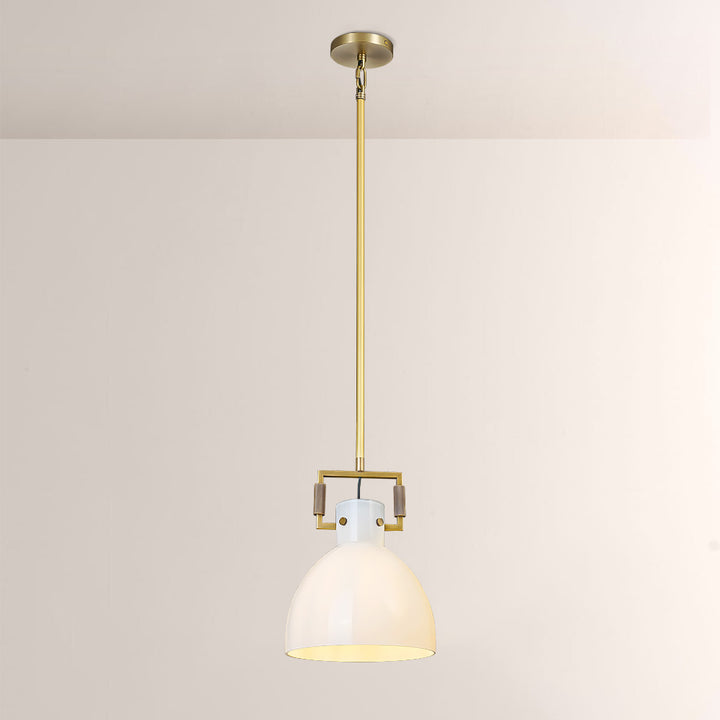 Navier Milk Glass Cloche Pendant