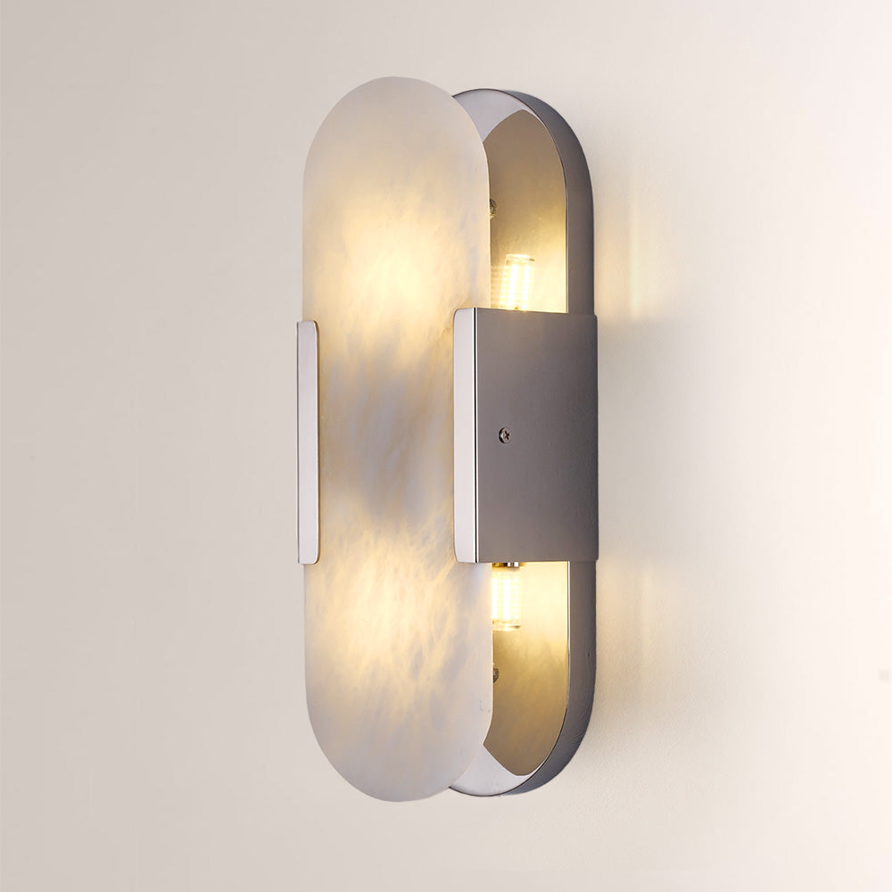 Alabaster OpalEdge Oval Wall Sconce
