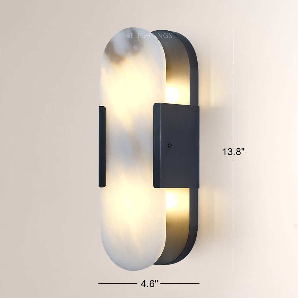 Alabaster OpalEdge Oval Wall Sconce