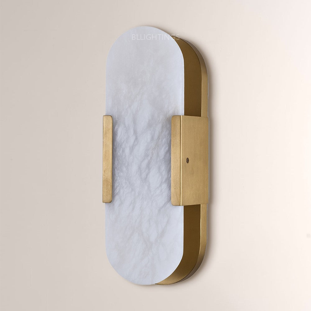 Alabaster OpalEdge Oval Wall Sconce