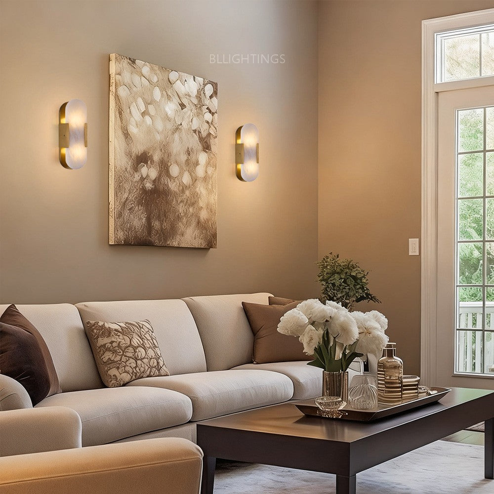 Alabaster OpalEdge Oval Wall Sconce