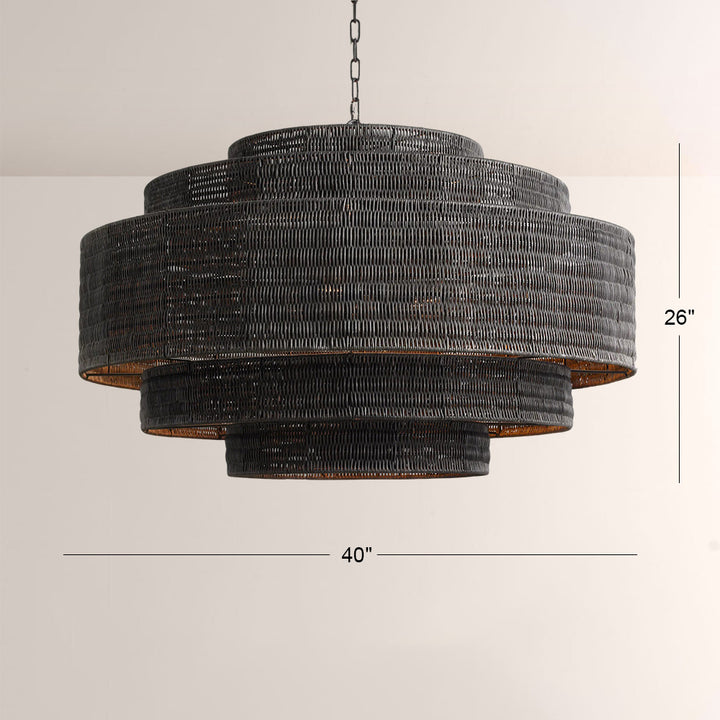 Pallue Rattan Chandelier