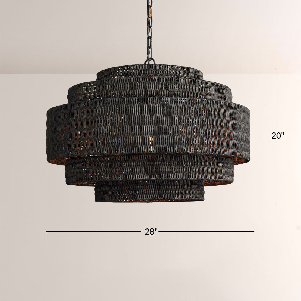 Pallue Rattan Chandelier