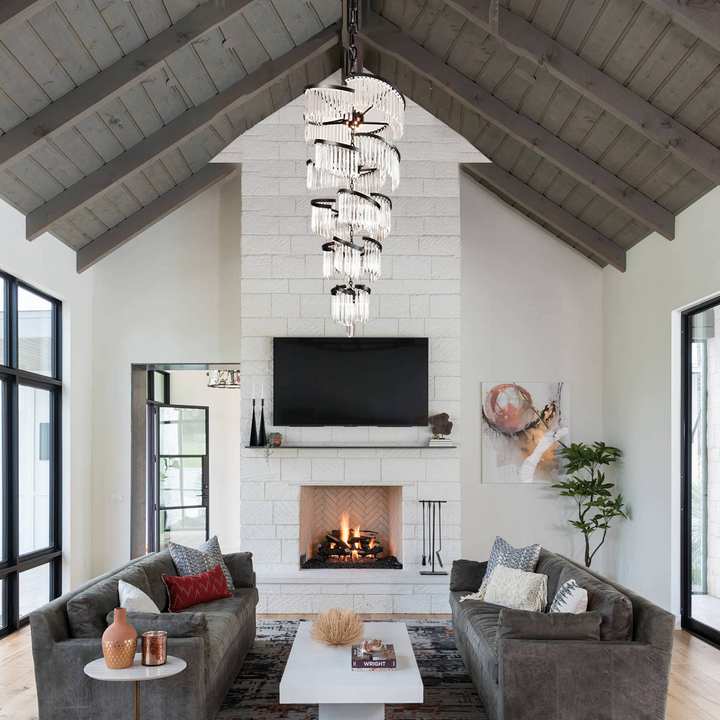 Paly Flow Crystal Chandelier