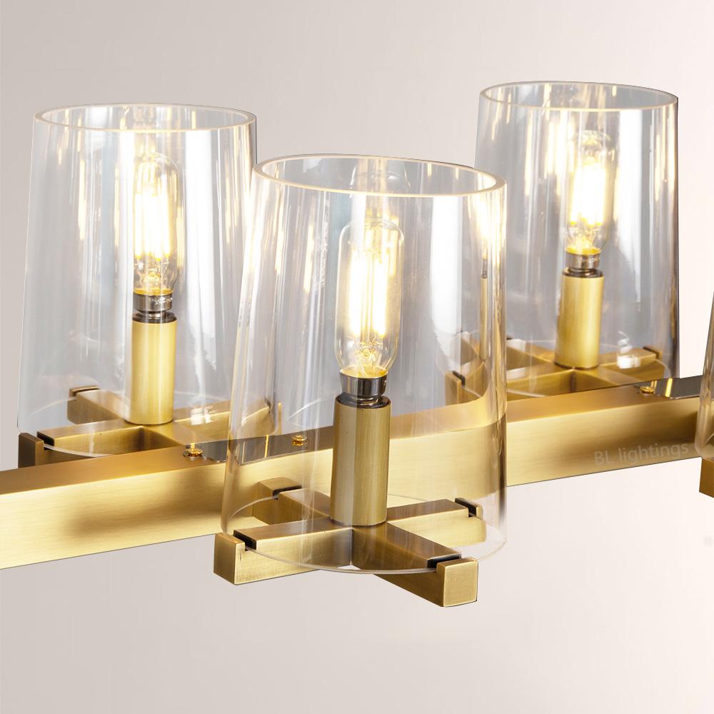 Pauille Glass Linear Chandelier 49"