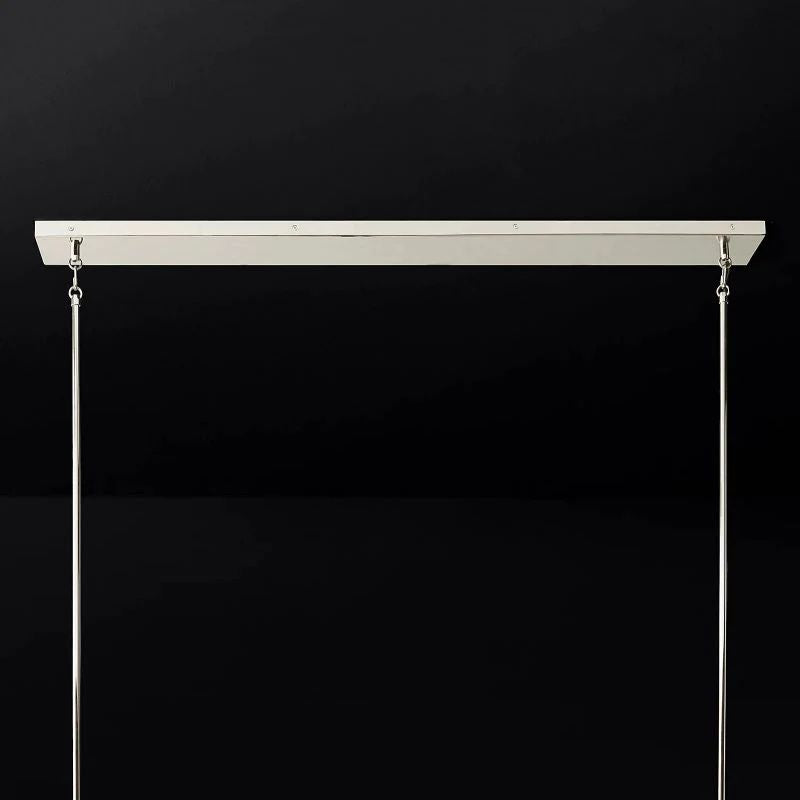 Pauille Glass Linear  Dining Room Chandelier 49"