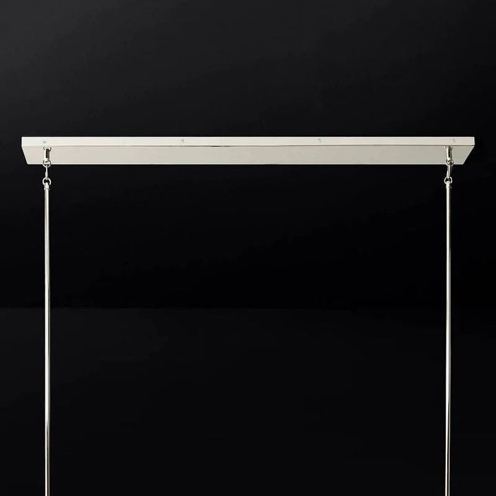 Pauille Glass Linear  Dining Room Chandelier 49"