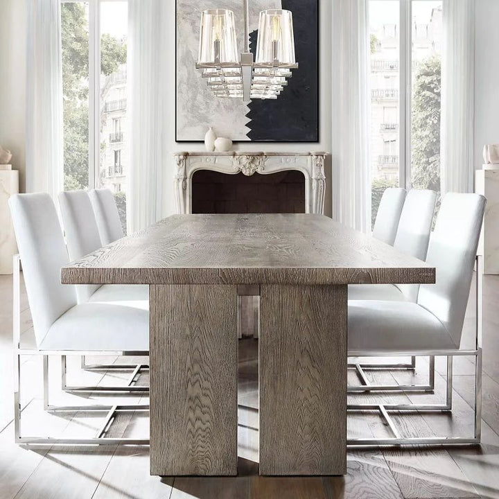 Pauille Glass Linear  Dining Room Chandelier 60"