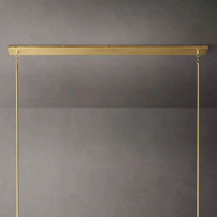 Pauille Glass Linear  Dining Room Chandelier 60"