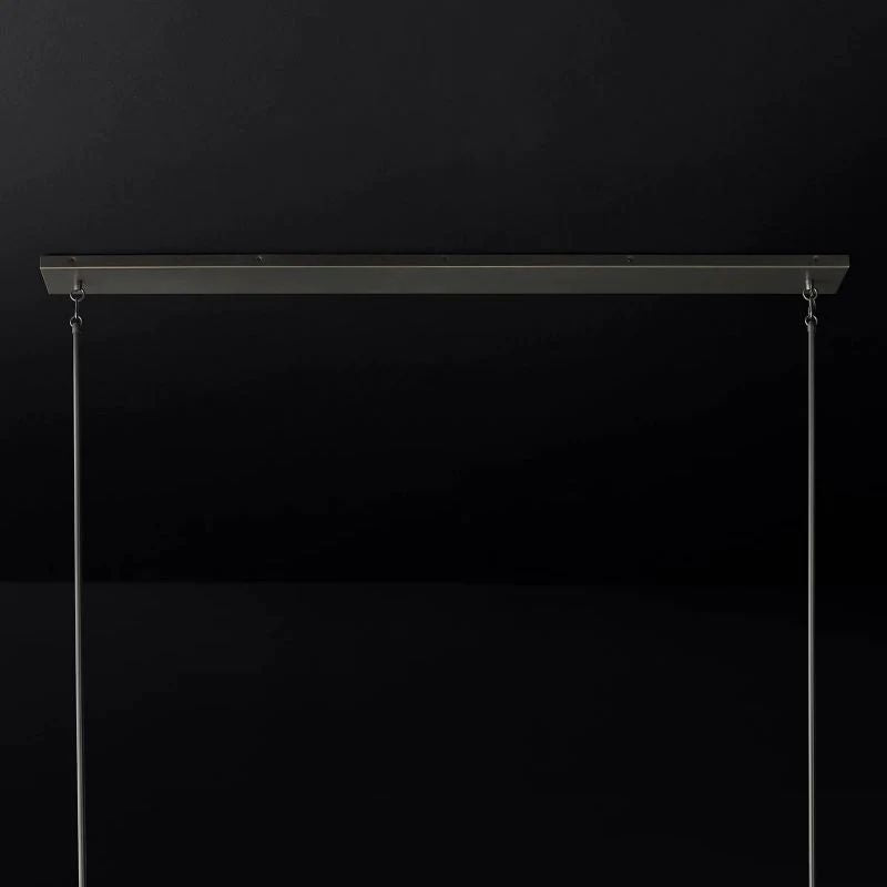 Pauille Glass Linear  Dining Room Chandelier 60"