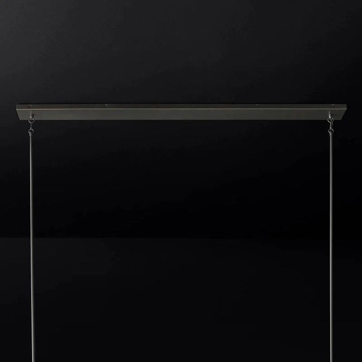 Pauille Glass Linear  Dining Room Chandelier 60"