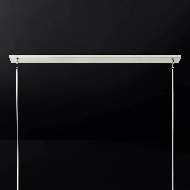 Pauille Glass Linear  Dining Room Chandelier 60"