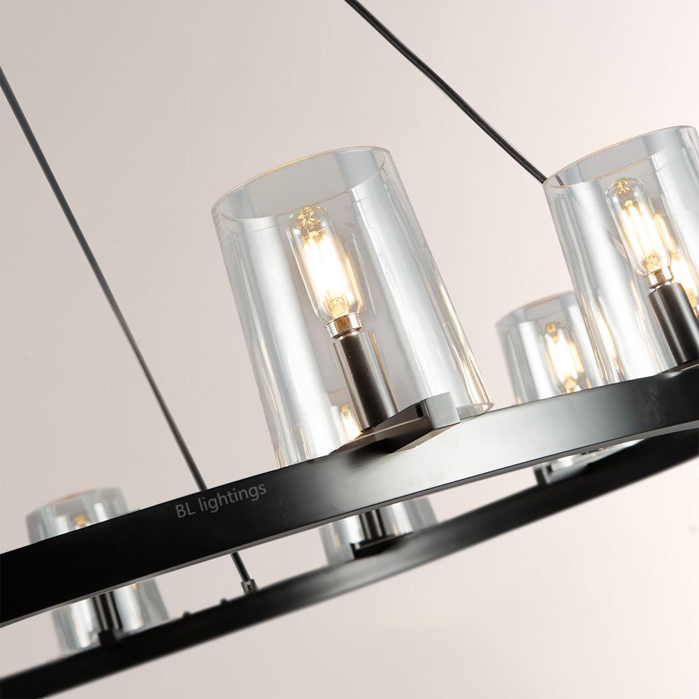 Pauille Glass Round Chandelier 48"