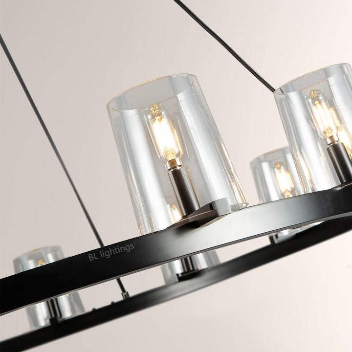 Pauille Glass Round Chandelier 48"