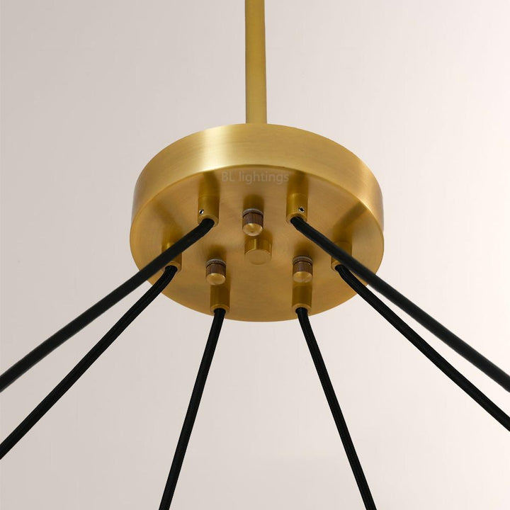 Pauille Glass Round Chandelier 48"