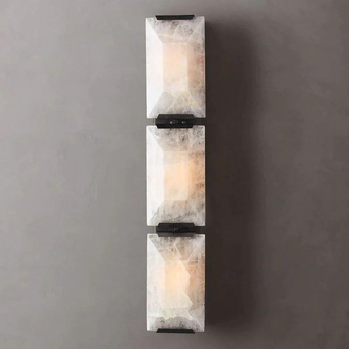 Paula Alabaster Triple Bedroom Sconce