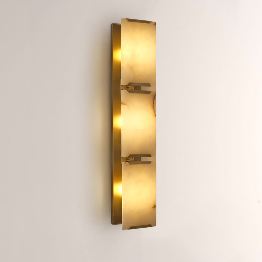 Paula Alabaster Triple Sconce