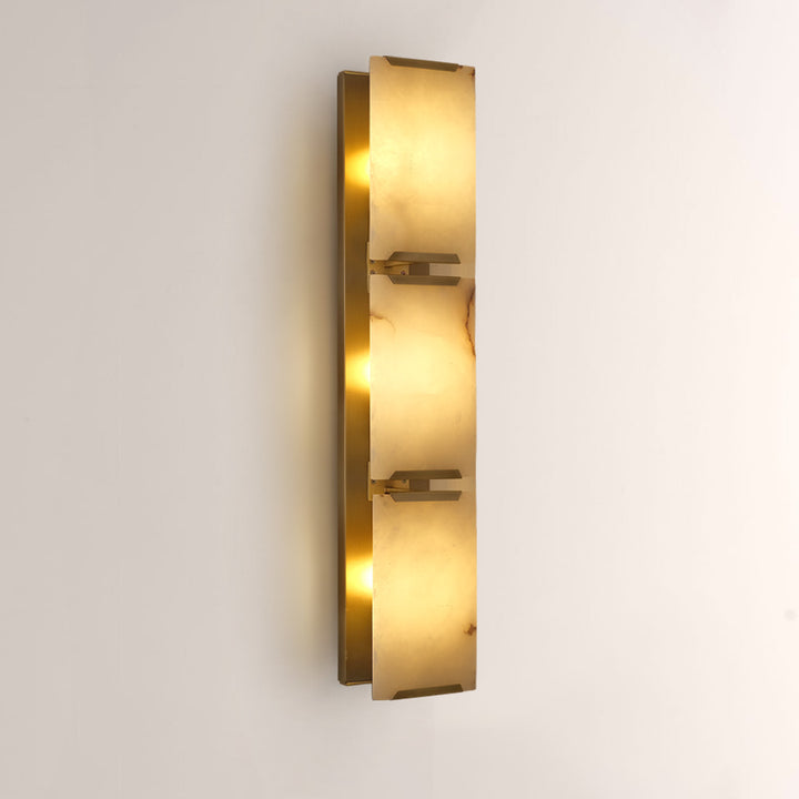 Paula Alabaster Triple Sconce