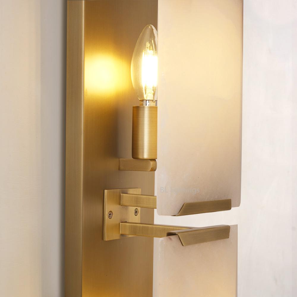 Paula Alabaster Triple Sconce