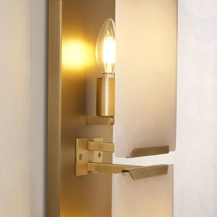 Paula Alabaster Triple Sconce