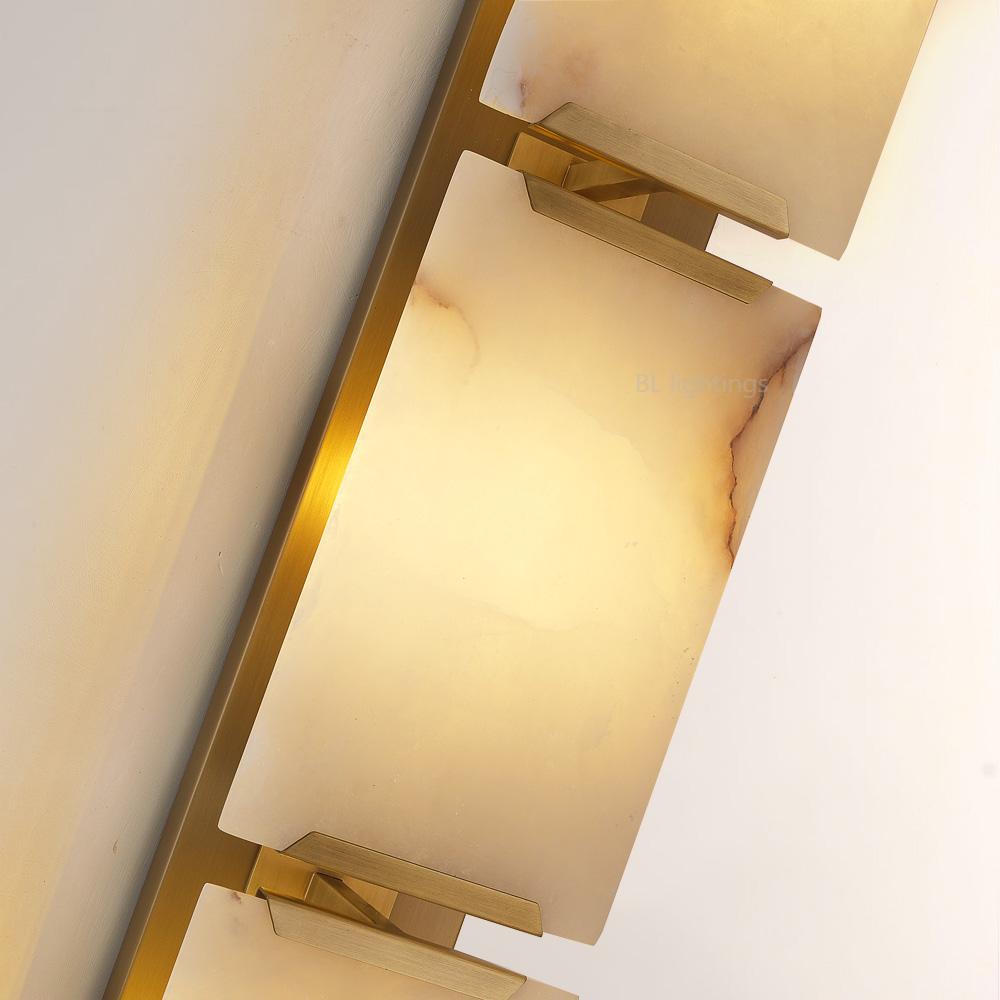 Paula Alabaster Triple Sconce