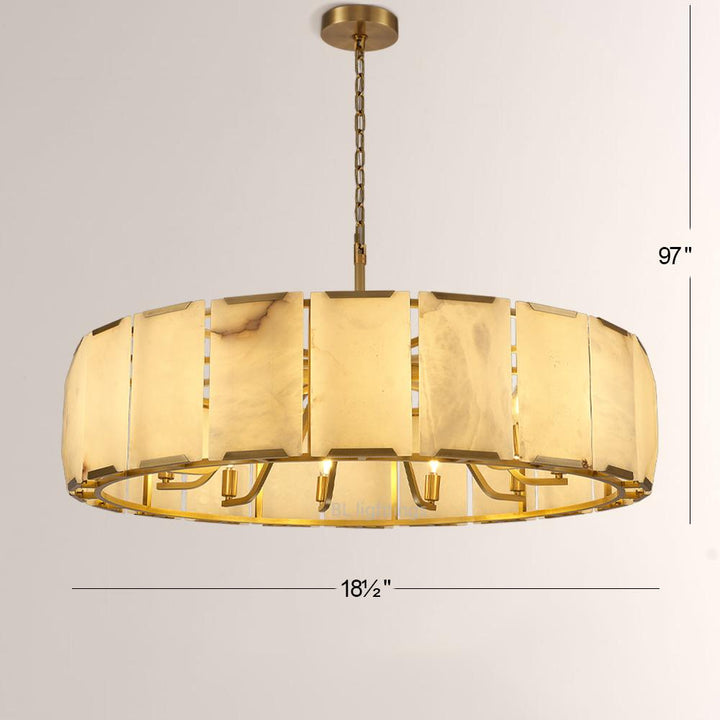 Paula Calcite Round Chandelier 43"