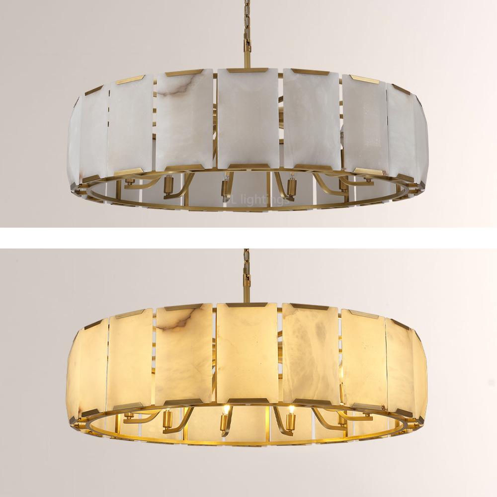 Paula Calcite Round Chandelier 43"