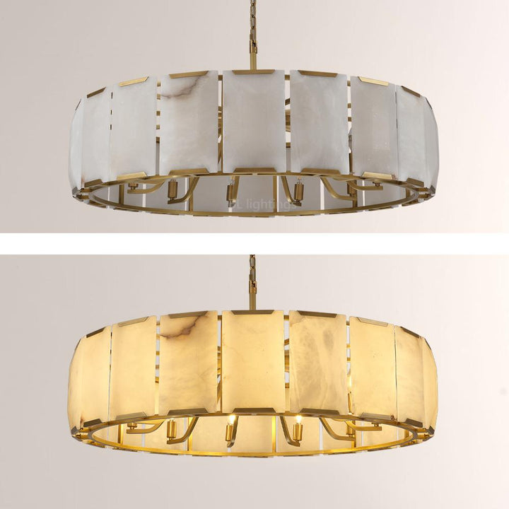 Paula Calcite Round Chandelier 43"