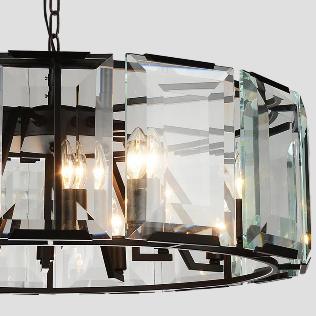 Paula Crystal Round Chandelier 24"